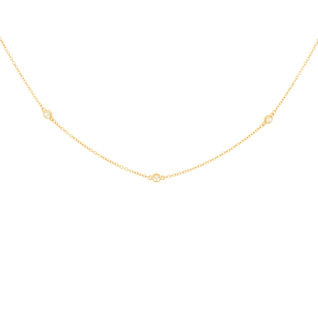 Mejuri Satellite Necklace White Sapphire