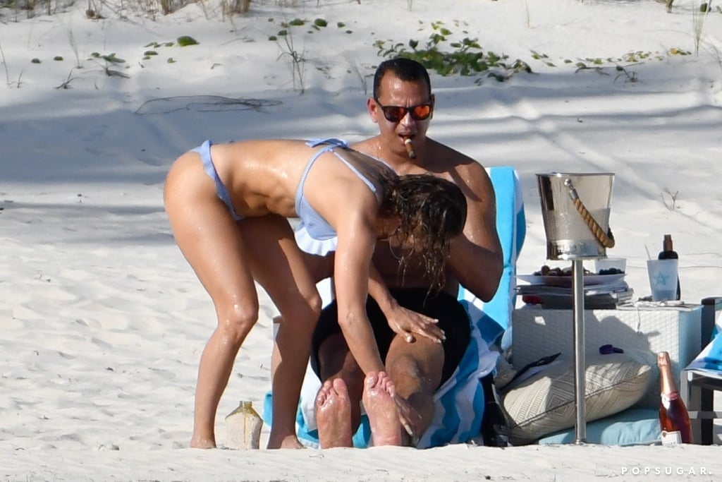 Jennifer Lopez and Alex Rodriguez in the Bahamas March 2019