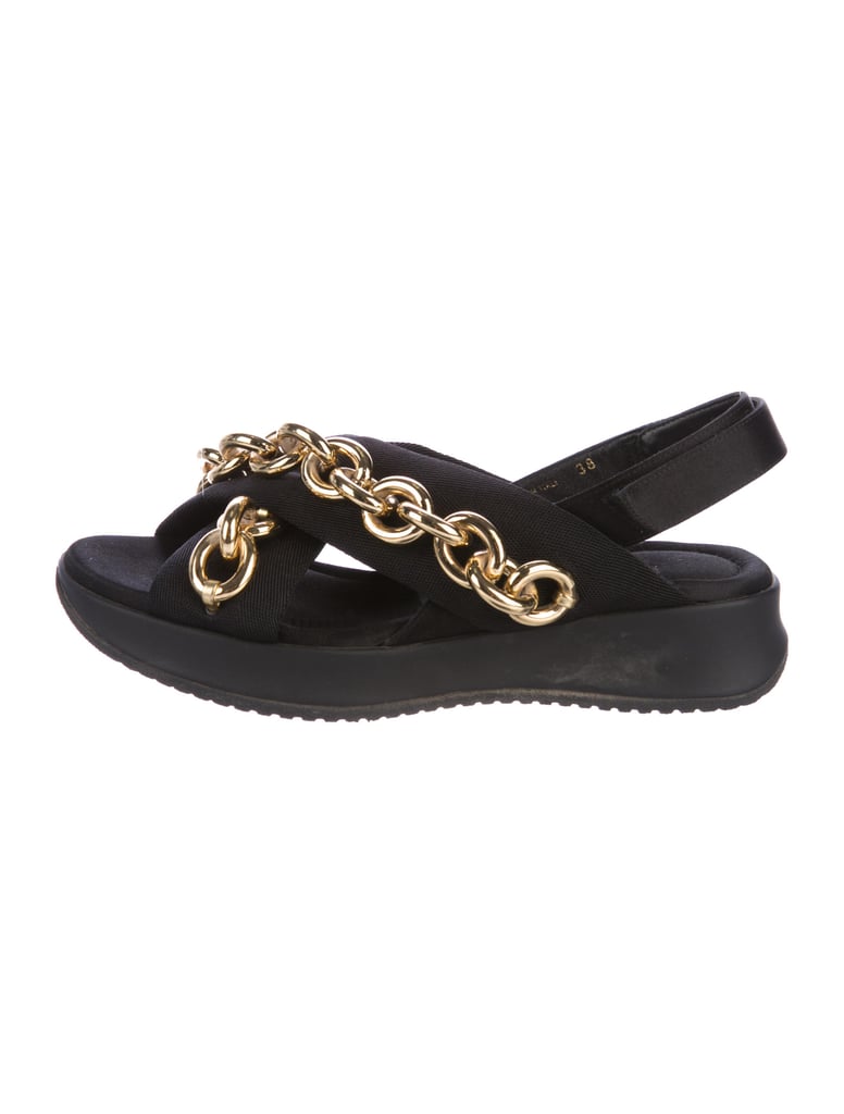 Burberry Prorsum Chain Link Flatform Sandals