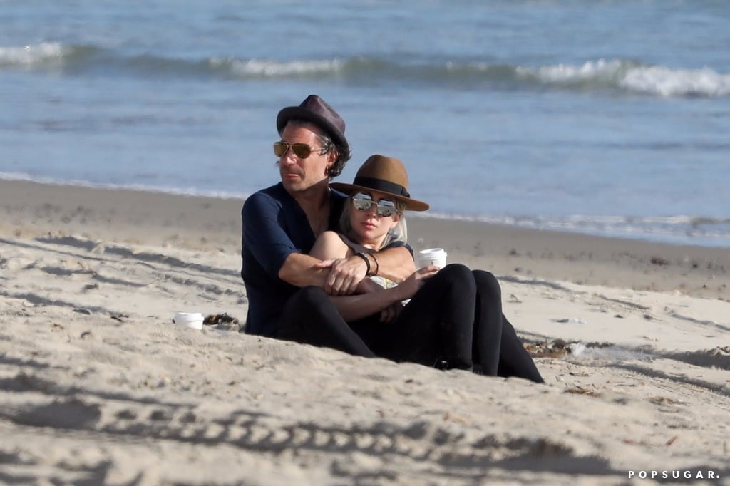 Lady Gaga and Christian Carino at the Beach March 2018 Lady Gaga and Christian Carino at the Beach March 2018