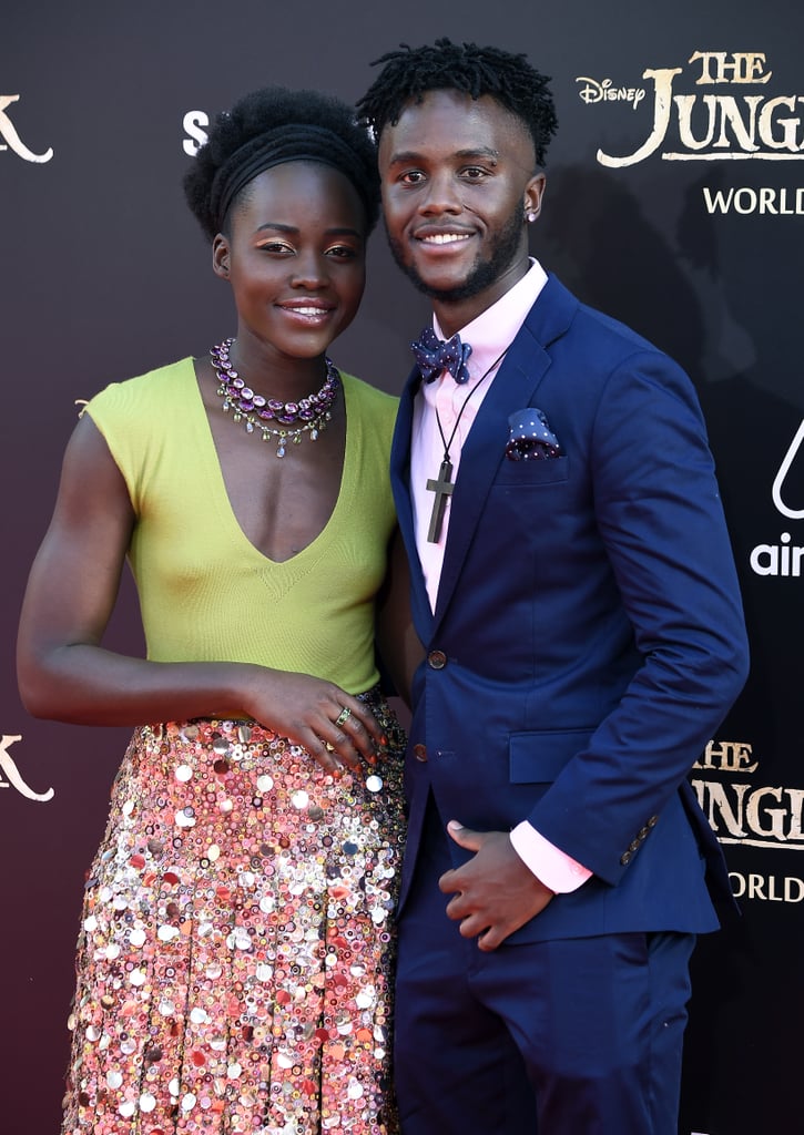Lupita Nyong'o and Brother at The Jungle Book Premiere