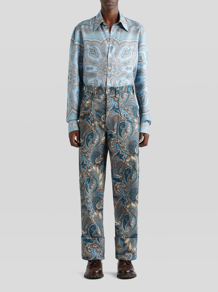 Etro Five Pocket Paisley Jeans