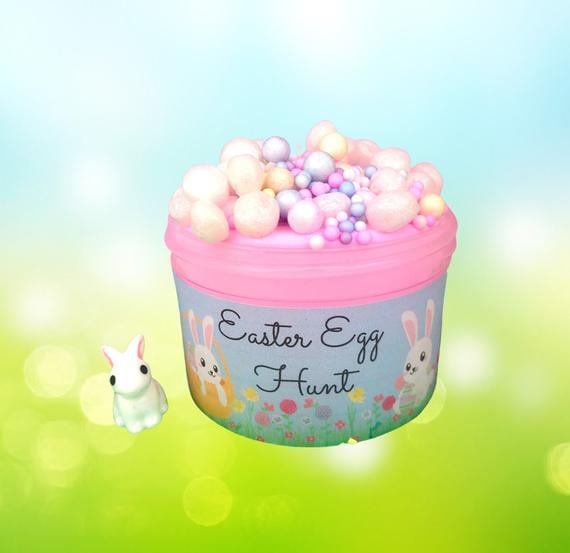 Razberry Slime Co Easter Egg Hunt Foam Slime