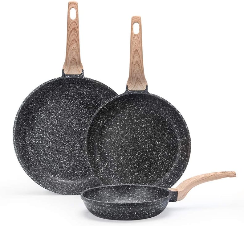 Carote Nonstick Cookware Set Frying Pan Set/Fry Pan Set/, 3-Piece, 8-Inch 9.5-Inch and 12-Inch