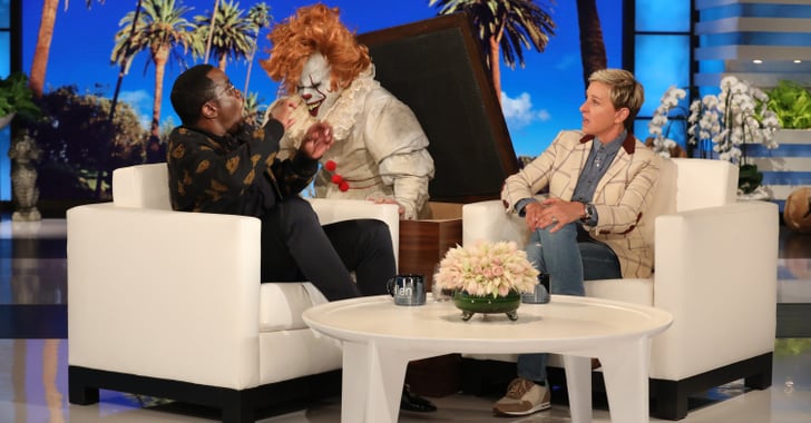 Sean Diddy Combs Scared by a Clown on Ellen 2018 | POPSUGAR Celebrity