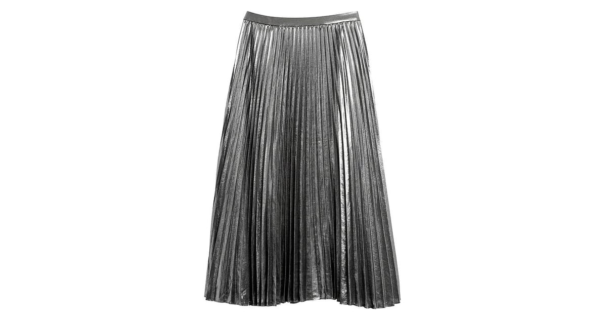 Metallic Pleated Midi Skirt | Shop Winter's Biggest Trends on Sale at ...