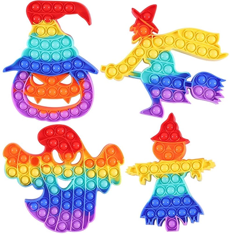 WQFXYZ 4-Pack Halloween Pop Bubbles Sensory Squeeze Toy​