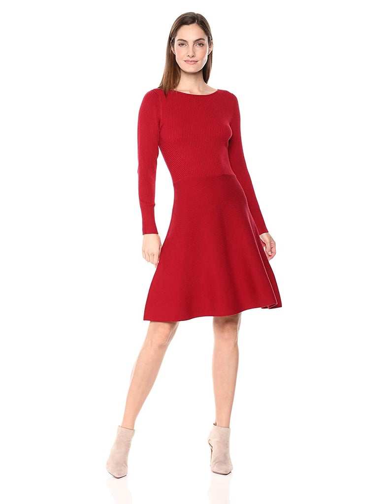 Lark & Ro Fit and Flare Sweater Dress