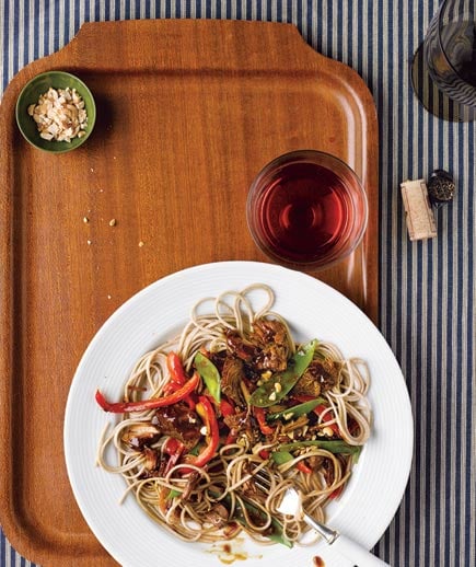 Asian Pork With Veggies and Soba Noodles