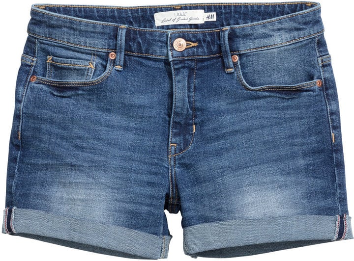 H&M Denim Shorts - Dark denim blue - Ladies ($30) | What to Wear to a BBQ | POPSUGAR Fashion Photo 5