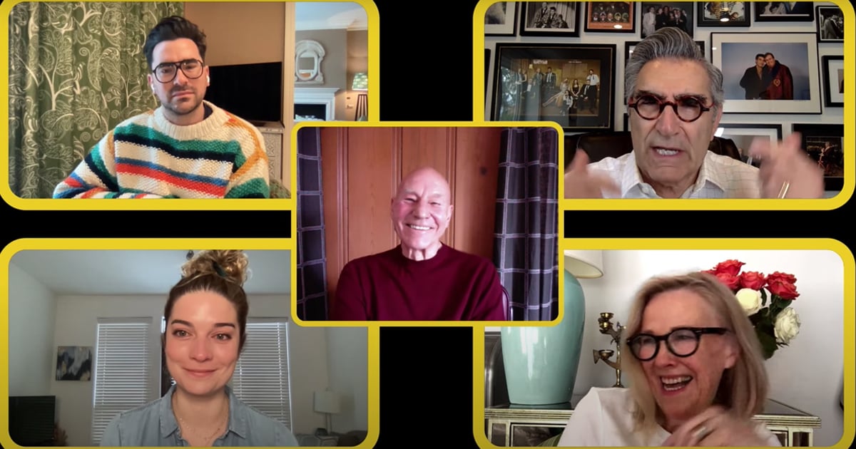 Sir Patrick Stewart Interviews Schitt's Creek Cast Video POPSUGAR