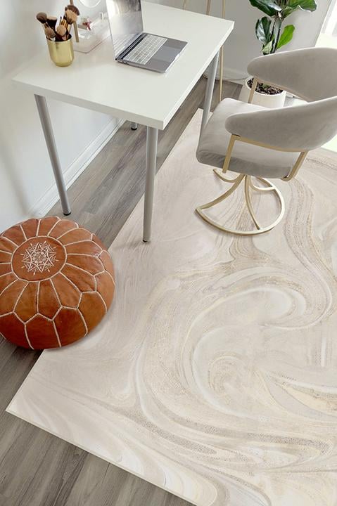 Ruggable Marble Golden Ivory Rug