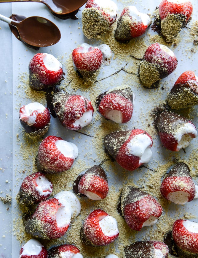 S'mores-Stuffed Strawberries