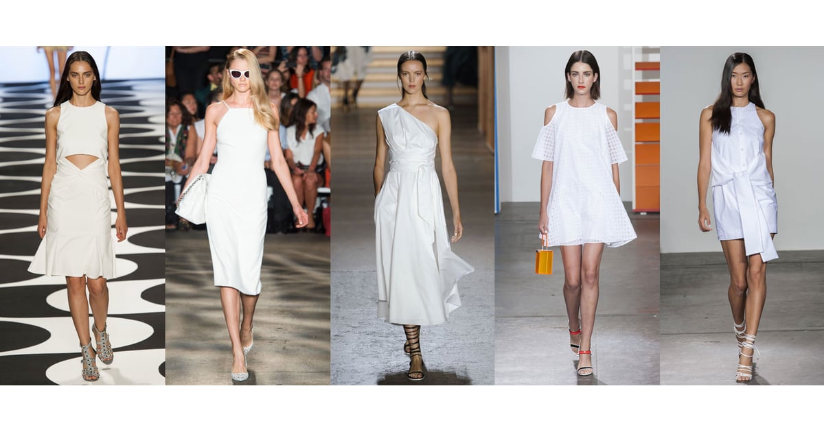 White Dresses On Spring 2015 New York Fashion Week Runway | POPSUGAR ...