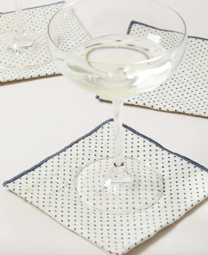 Fancy Fabric: Farmhouse Pottery Set of 4 Dot Cotton Cocktail Napkins