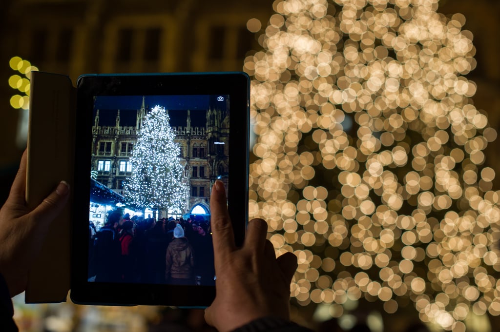 A visitor snapped a picture of the Christmas tree in Munich.