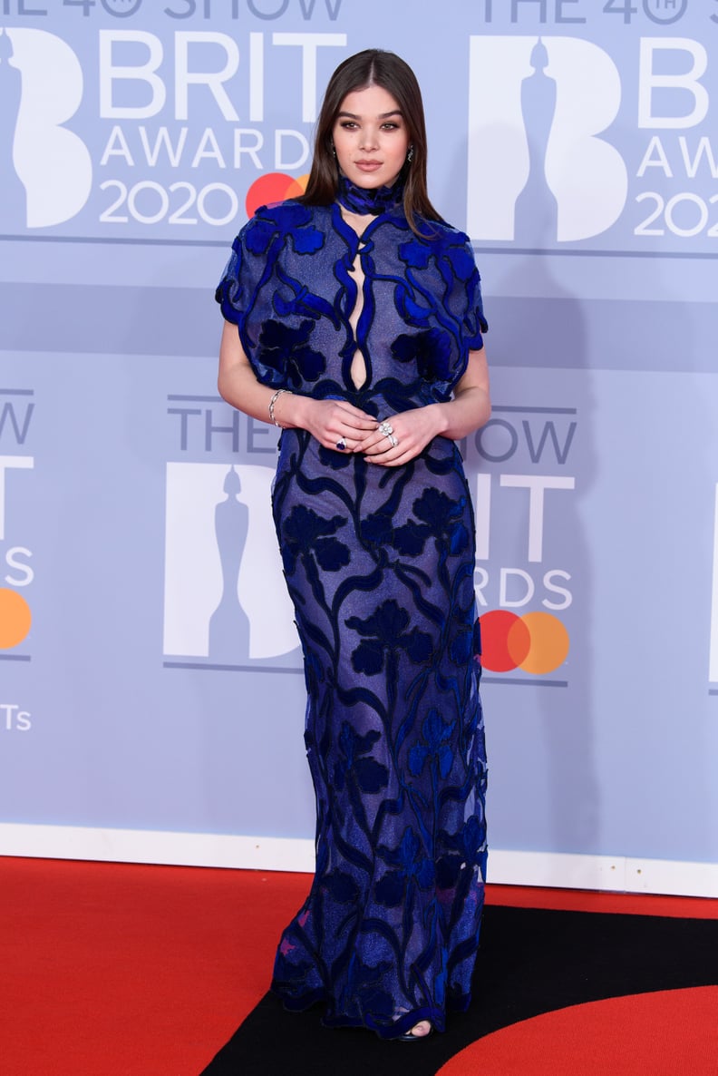 Hailee Steinfeld on the 2020 BRIT Awards Red Carpet