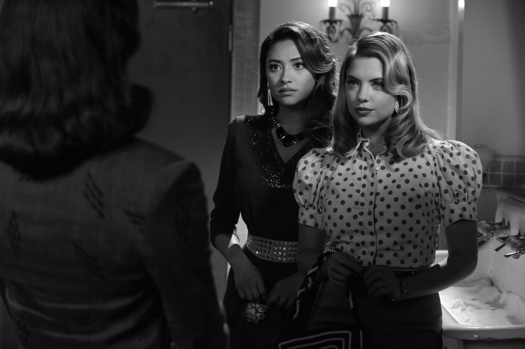 Emily and Hanna pair up to confront Spencer.

Source: ABC Family