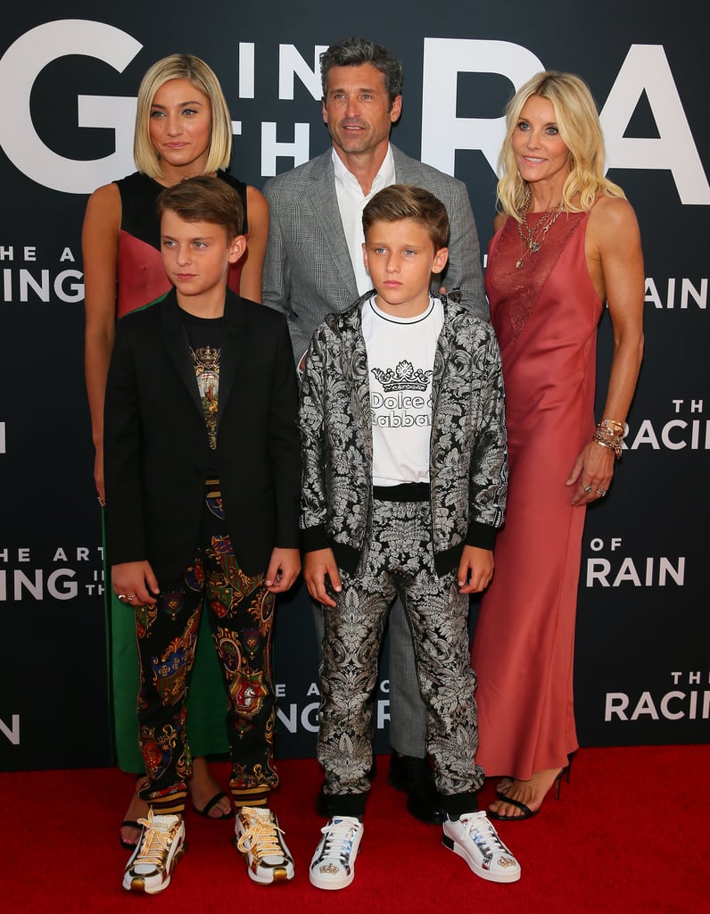 Patrick Dempsey Family at Racing in the Rain Premiere Photos