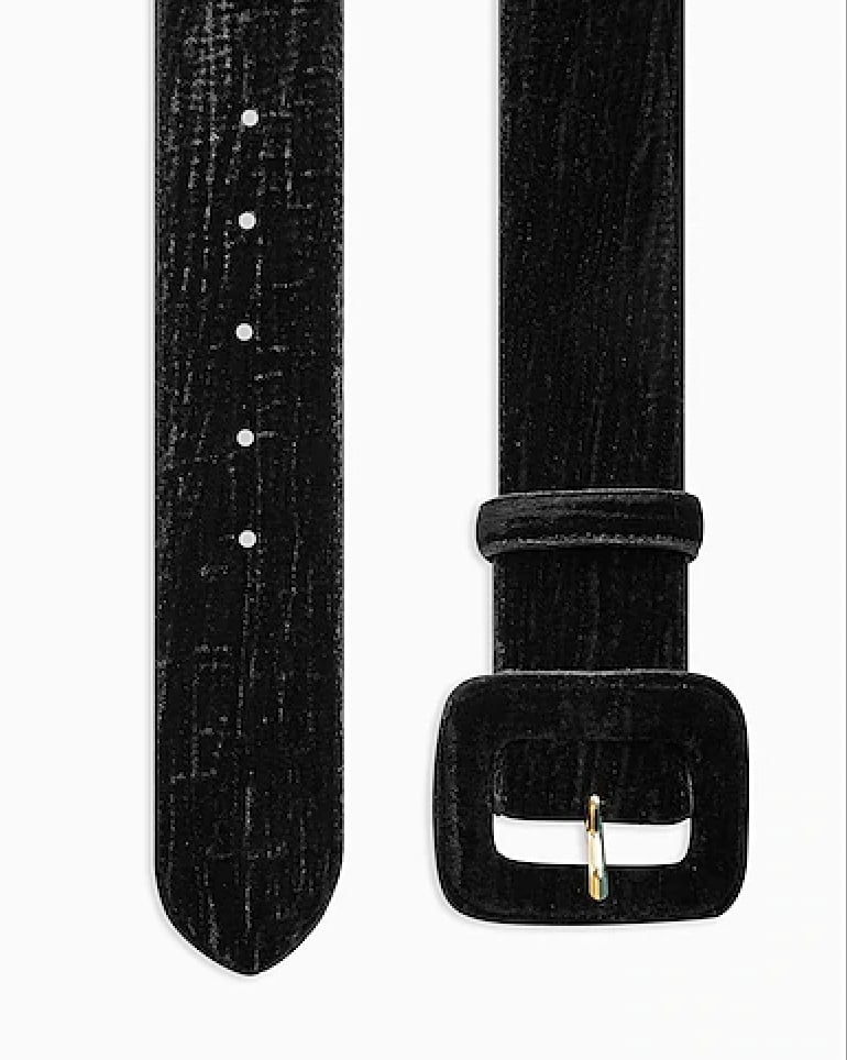 Topshop Velvet Wide Belt