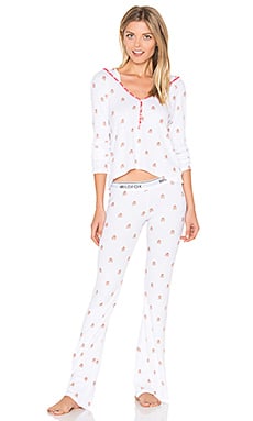 Wildfox Raining Gingerbread Pajama Set