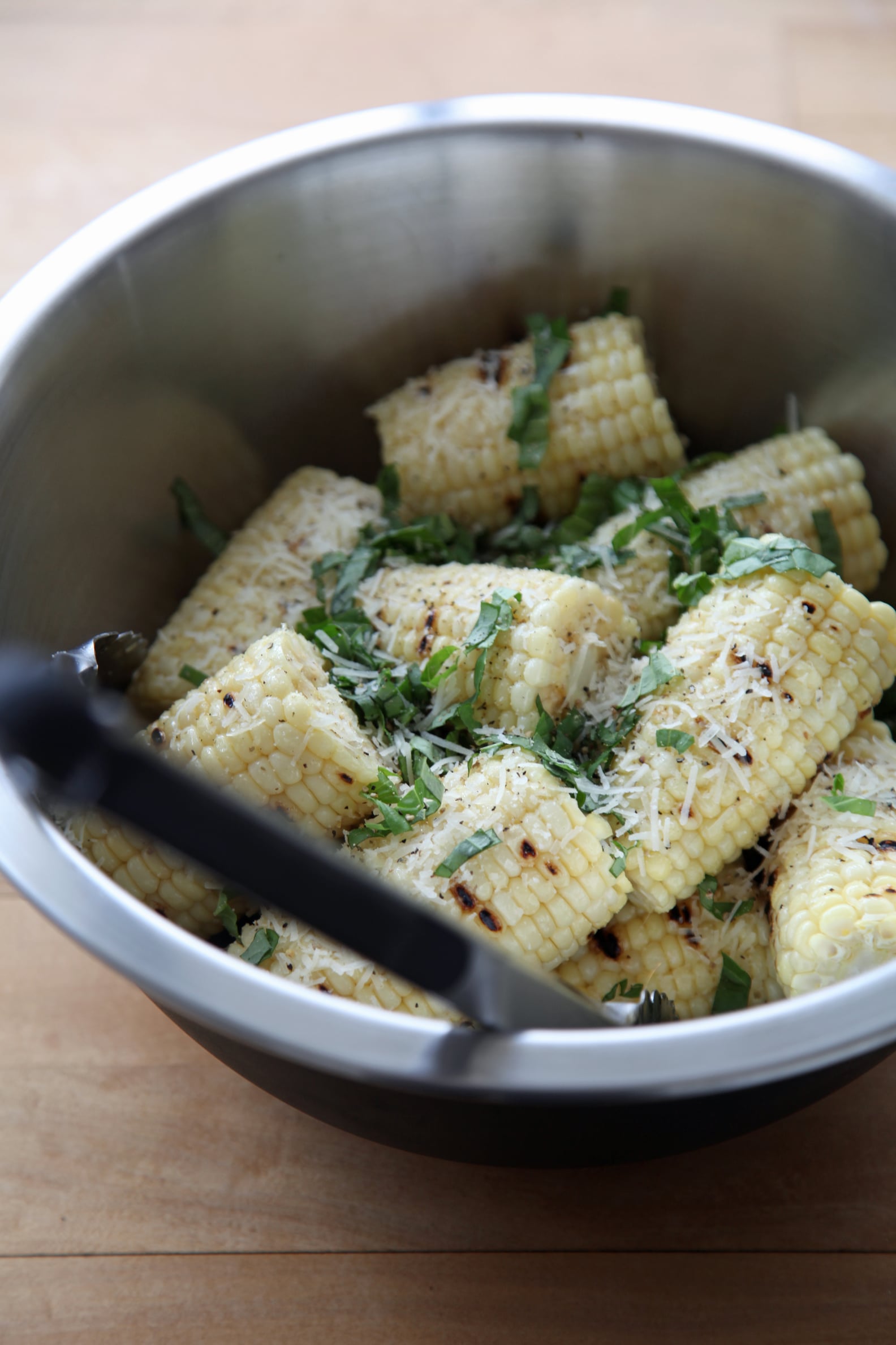 Grilled Corn With Parmesan and Basil | PS Food