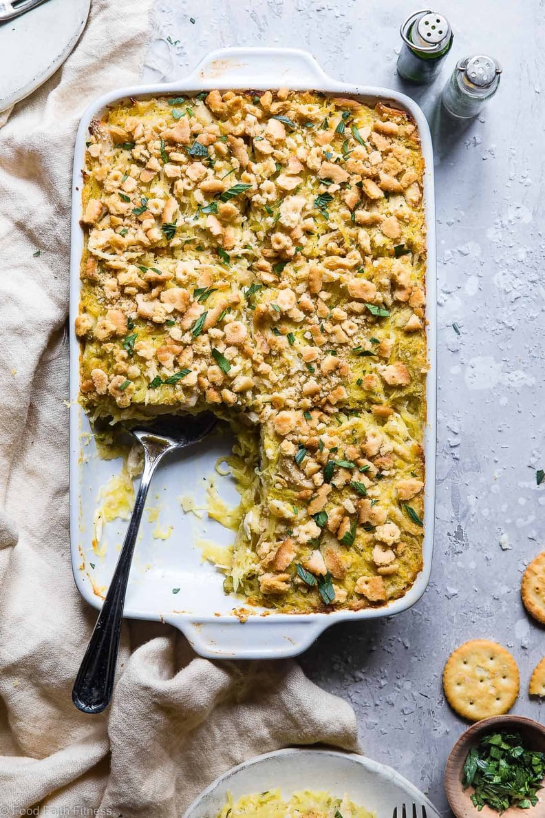 Healthy Chicken Noodle Casserole With Spaghetti Squash