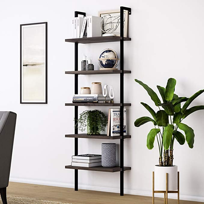Theo Wood Ladder Bookcase