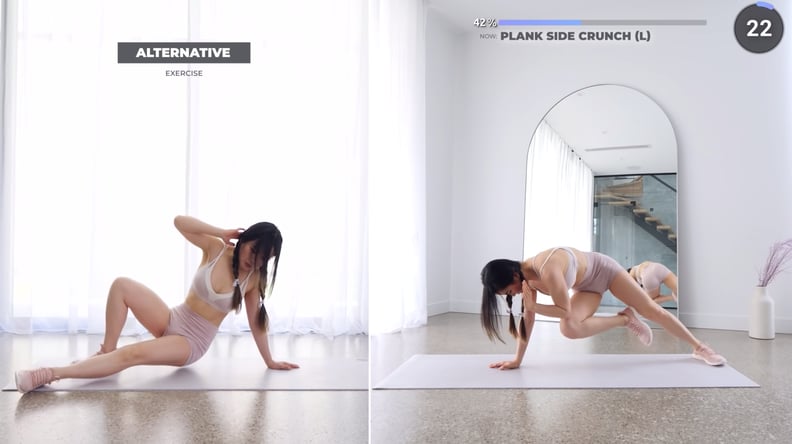 Week 2 of Doing Chloe Ting's 10-Minute Ab Workout