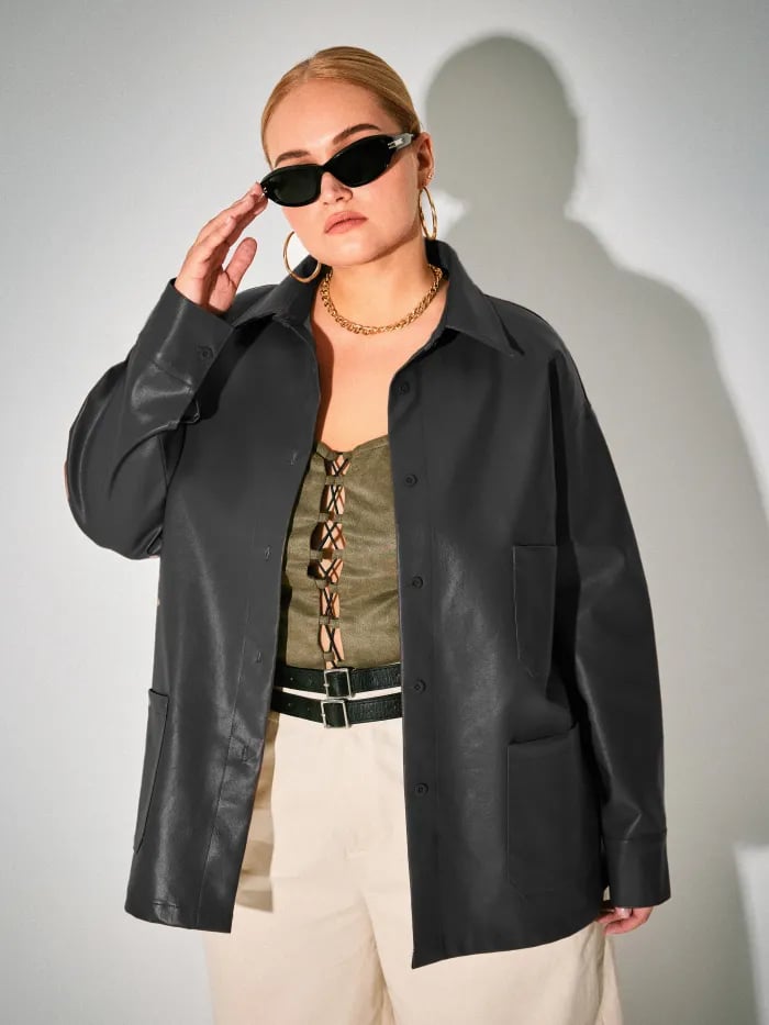 Cider Faux Leather Jacket