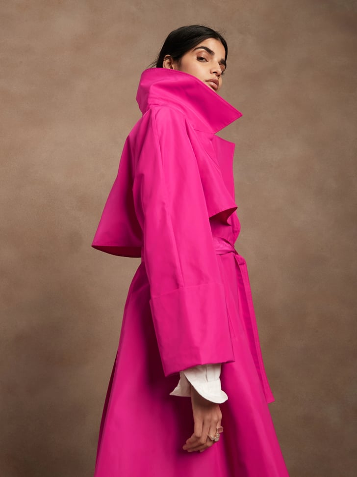 A Pink Coat Banana Republic Oversized Opera Coat Best Belted Coats