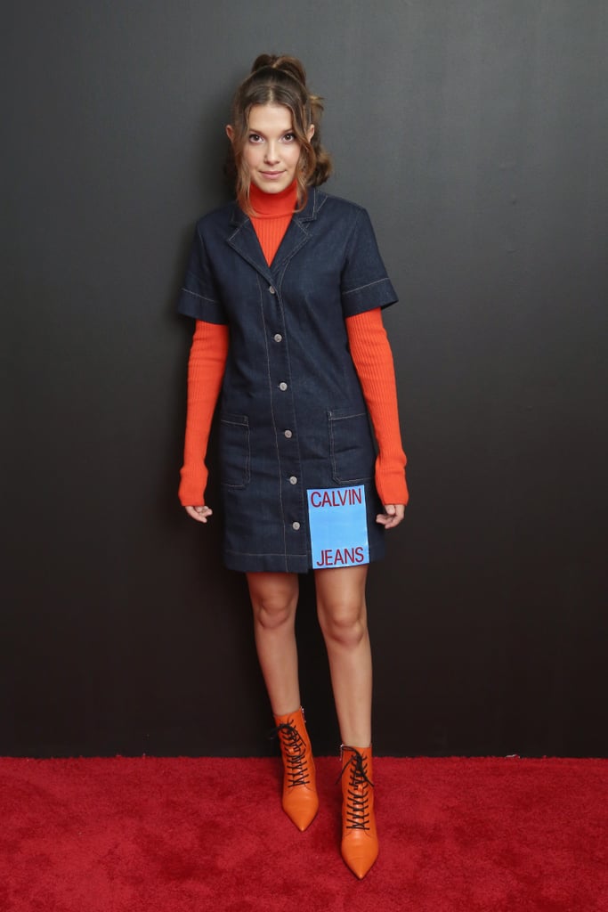 Millie Bobby Brown at Calvin Klein Collection During 2018 New York Fashion Week