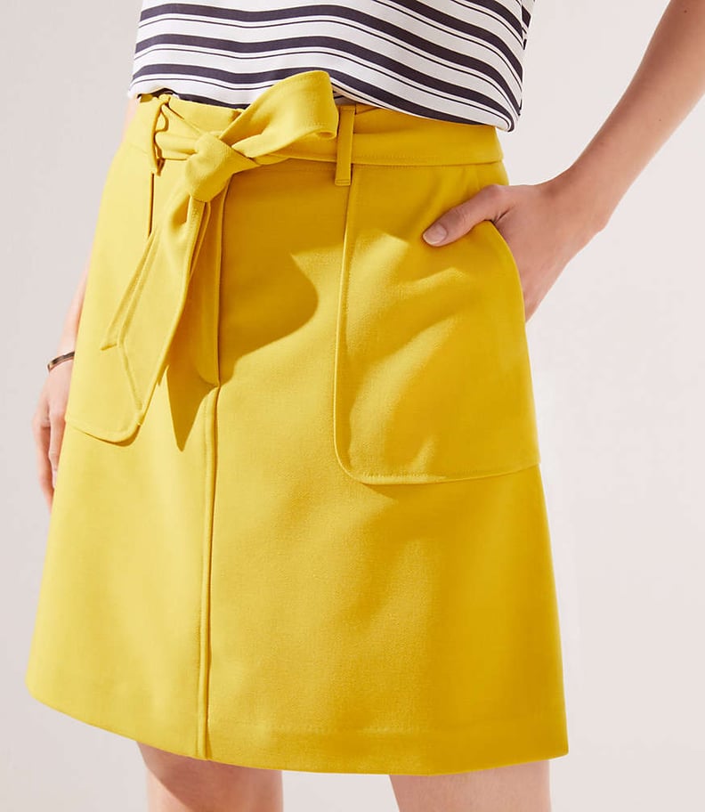 Loft Tie Waist Shift Skirt