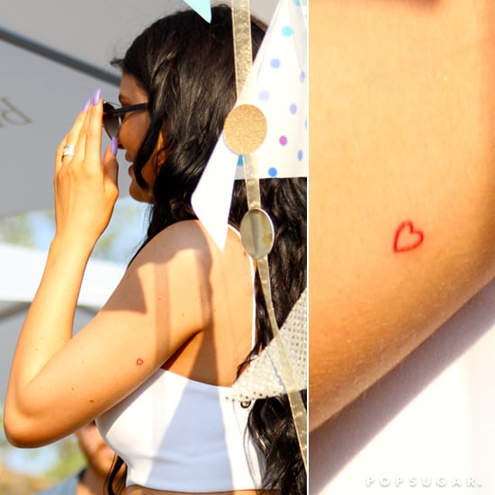 Kylie Jenners Heart Tattoo Pictures Popsugar Celebrity