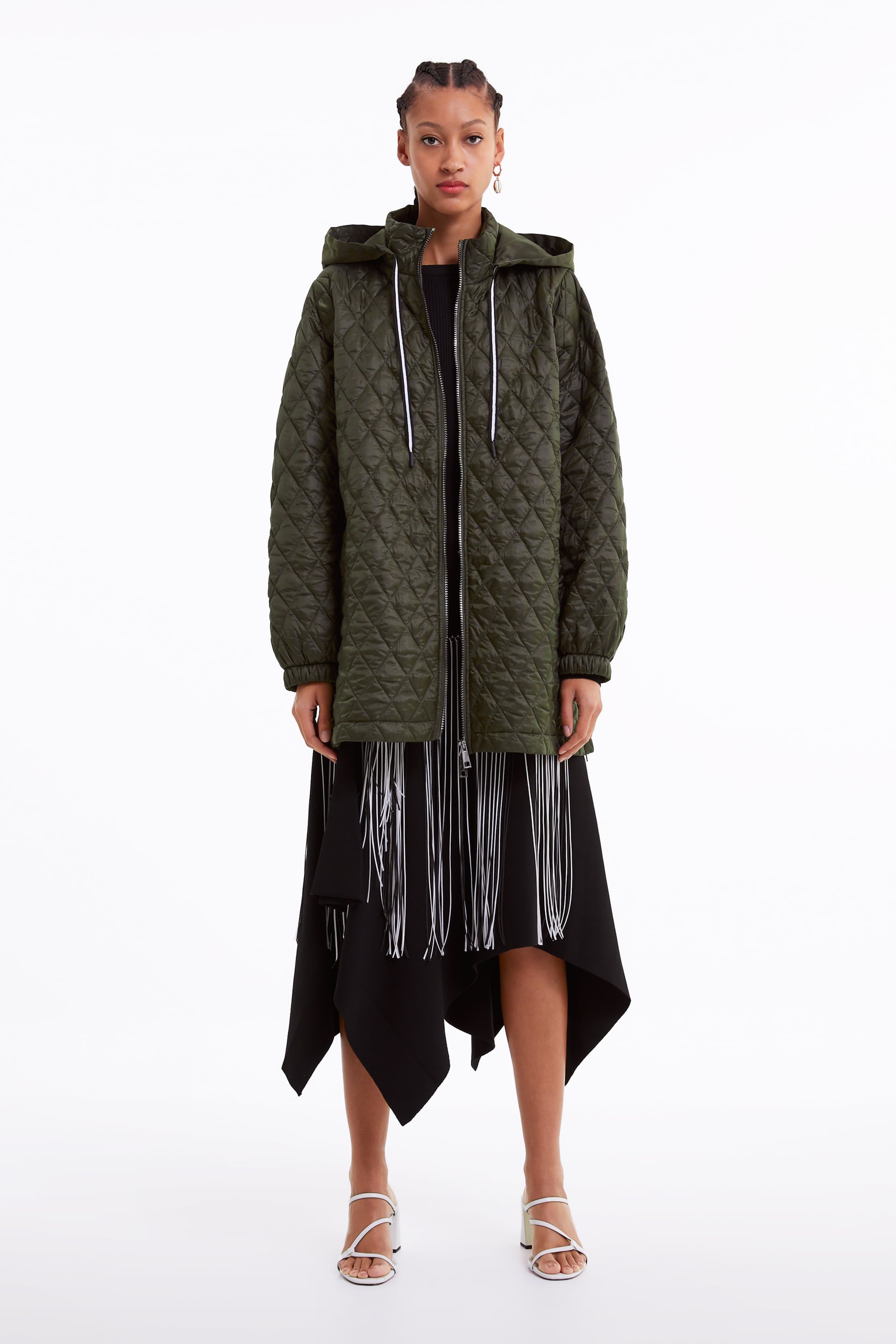 zara hooded puffer coat