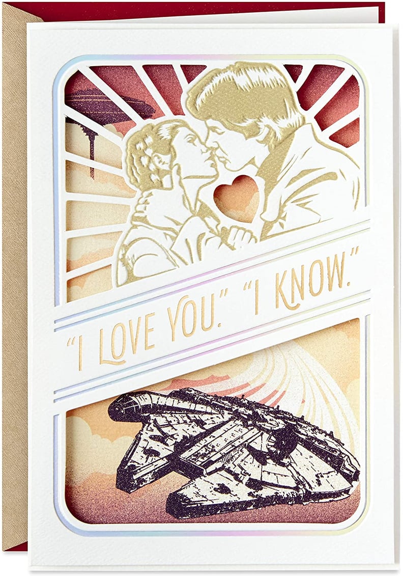 For Star Wars Fans: Hallmark Princess Leia and Han Solo Valentine's Card