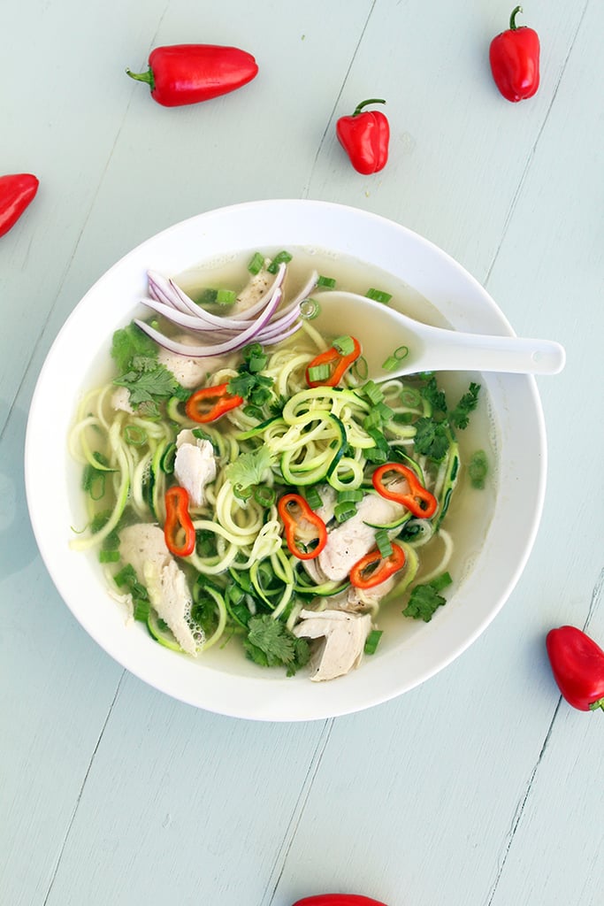 Chicken Pho Courgette Noodle Soup