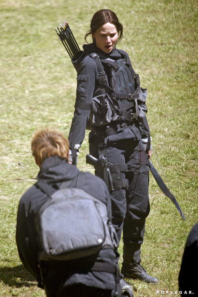 Jennifer Lawrence on the Hunger Games: Mockingjay Set