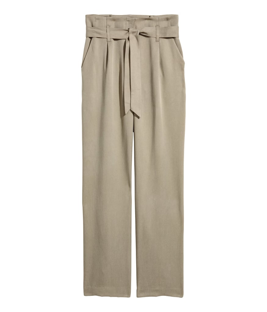 H&M Wide-Leg Pants | Emily Ratajkowski Wearing High-Waisted Pants | POPSUGAR Fashion Photo 9
