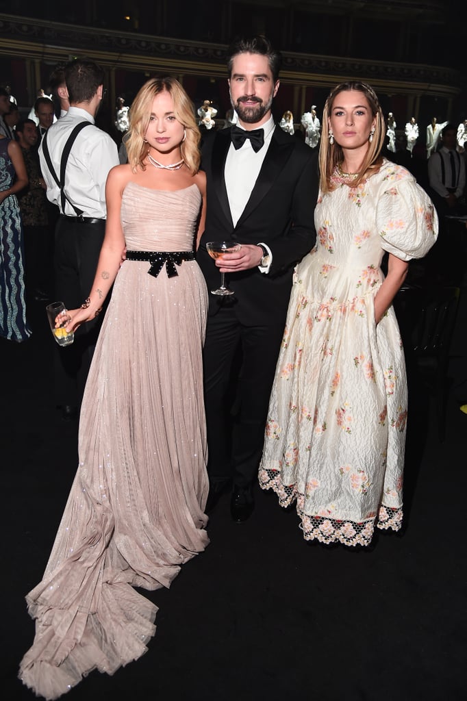 Lady Amelia Windsor, Jack Guinness, and Camille Charriere at the British Fashion Awards 2019
