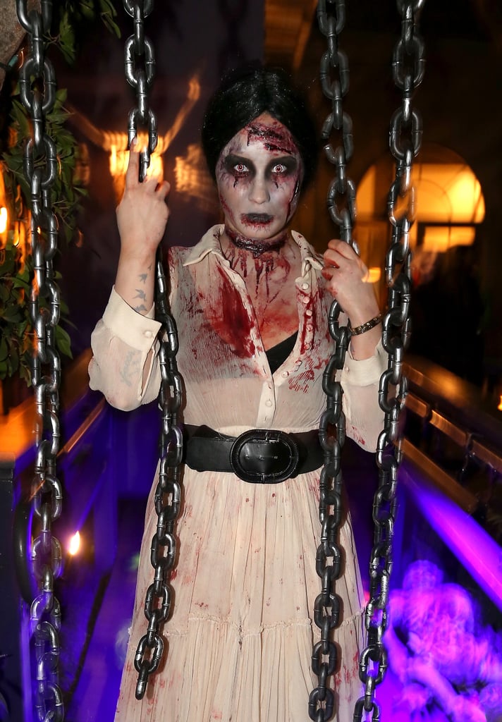 Demi Lovato looked terrifying in the best way at her LA Halloween party in 2013.