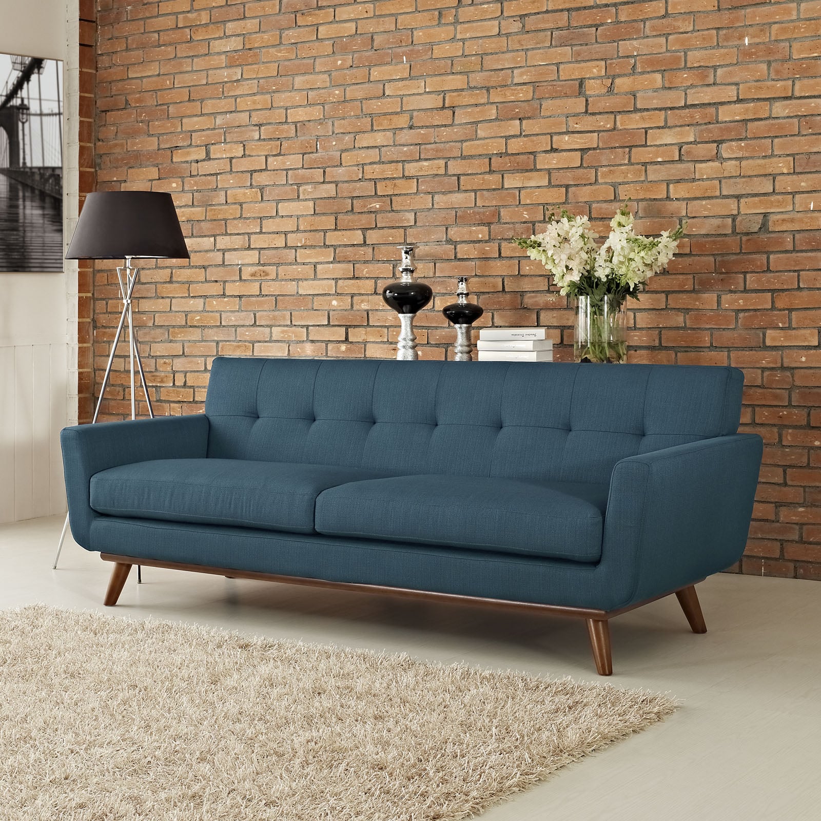 Affordable mid shop century modern couch