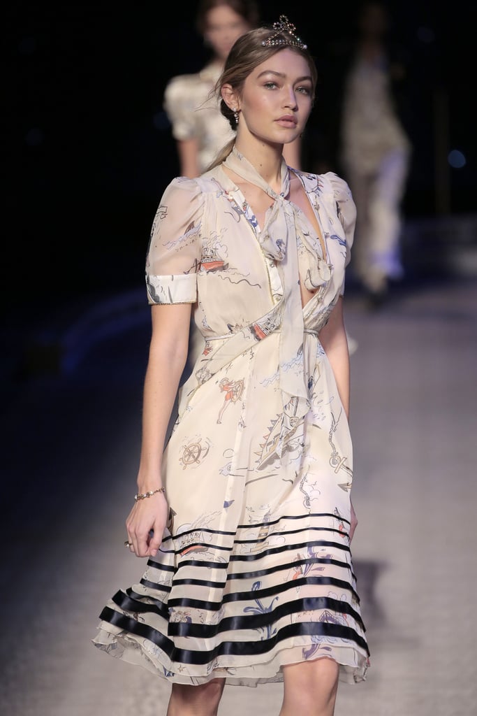 She Wore This Nautical-Inspired Dress With a Tiara