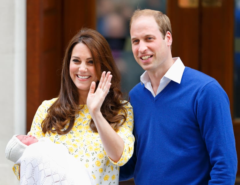 LONDON, UNITED KINGDOM - MAY 02: (EMBARGOED FOR PUBLICATION IN UK NEWSPAPERS UNTIL 48 HOURS AFTER CREATE DATE AND TIME) Catherine, Duchess of Cambridge and Prince William, Duke of Cambridge leave the Lindo Wing with their newborn daughter at St Mary's Hos