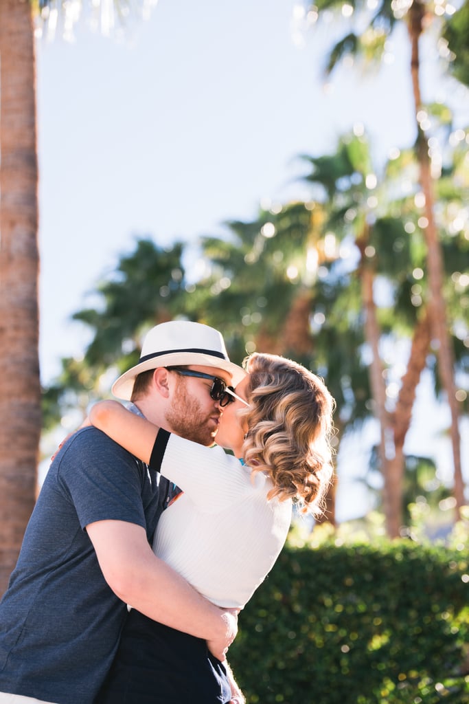 Retro Palm Springs Engagement Photos