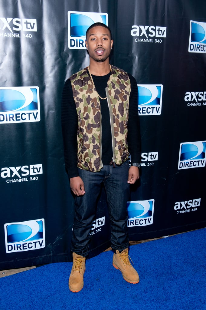 Michael B. Jordan made his way to the DirecTV party.