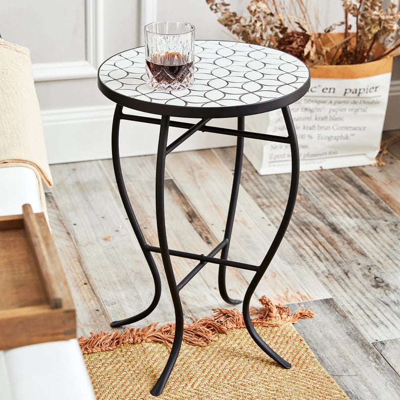 Small Outdoor Table: Charlton Home Bribie Ceramic Side Table