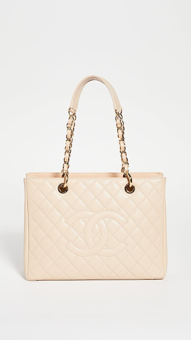 A Chanel Bag: What Goes Around Comes Around Chanel Beige Caviar Bag