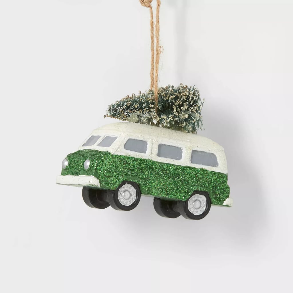 Glitter Van Christmas Tree Ornament