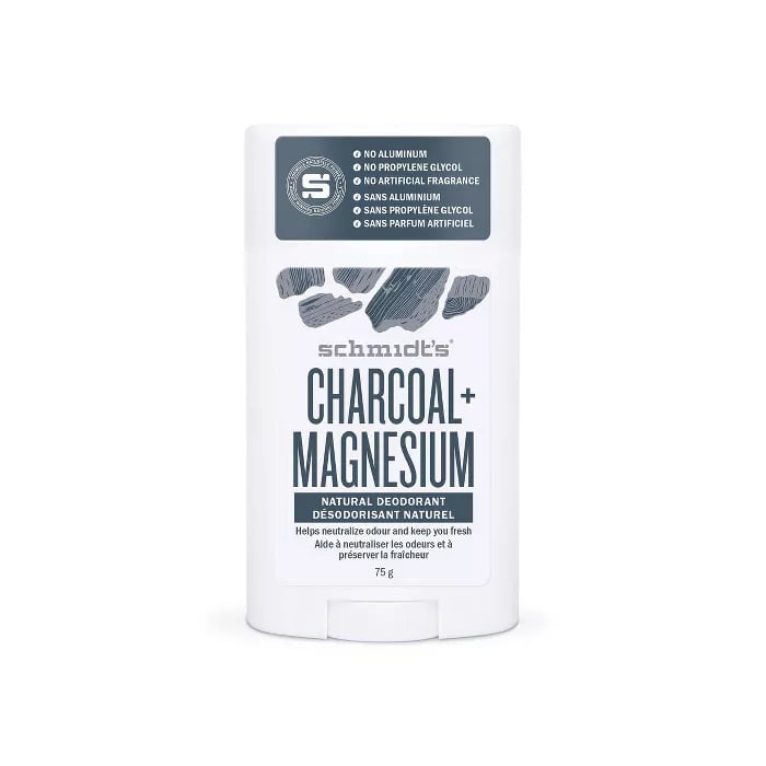 Schmidt's Charcoal + Magnesium Aluminum-Free Natural Deodorant Stick